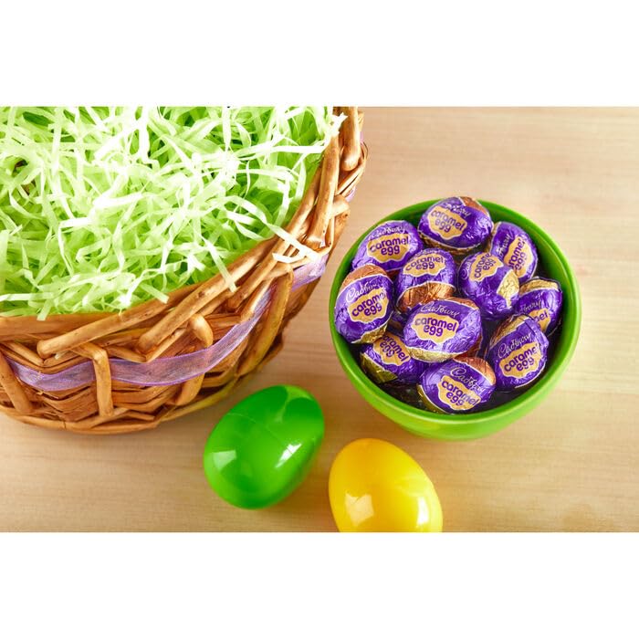 Cadbury Eggs Caramel Easter Egg Milk Chocolate Candy - Individually Wrapped 1.2oz (24 Pack) - Perfect for Easter Baskets, Egg Hunts & Holiday Gifts - Delicious Chocolate Treats for Parties, Office Snacks & Family Celebrations