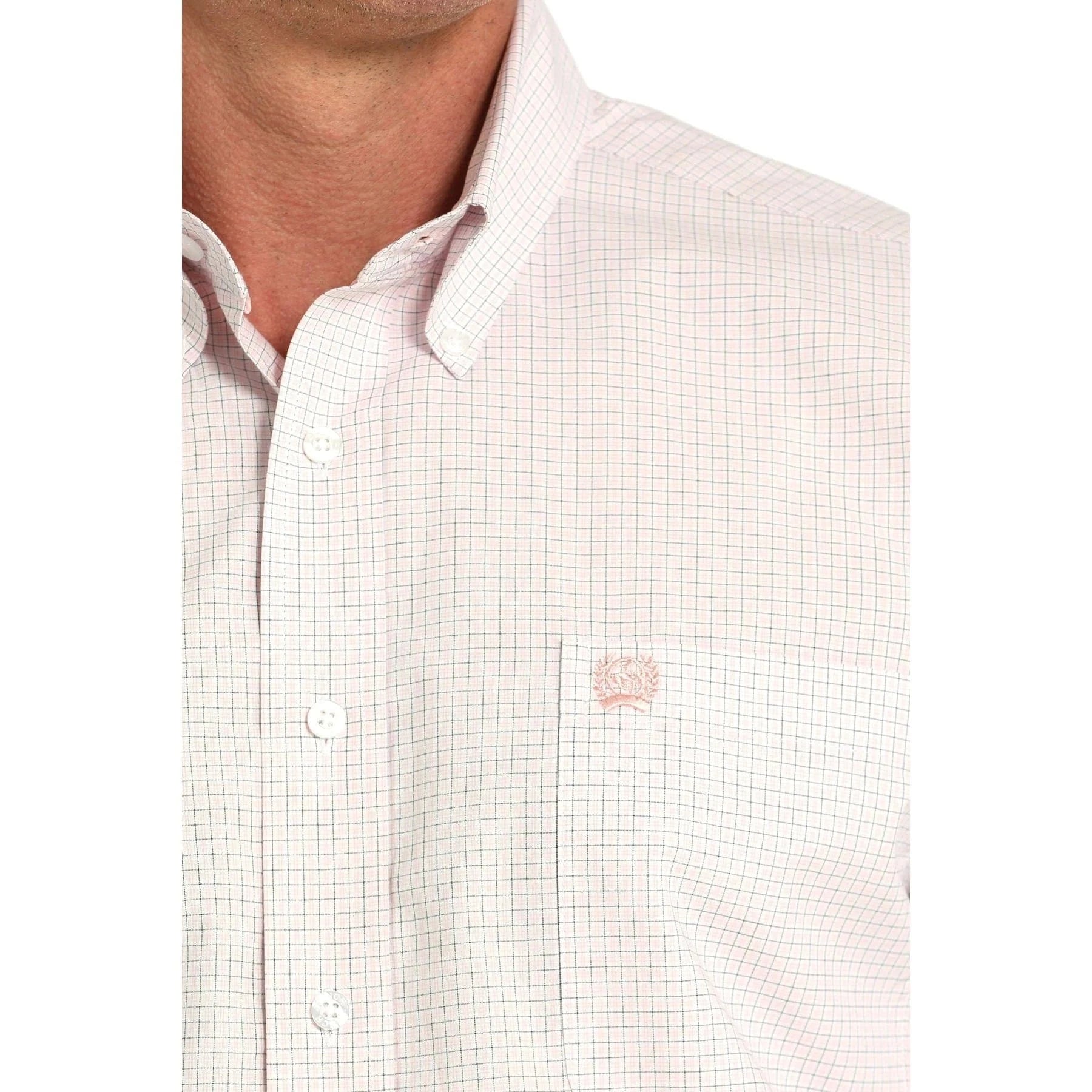Cinch Men's Light Pink Long Sleeve Button-Up Shirt MTW1105912 - Casual & Work Wear for Outdoor & Office