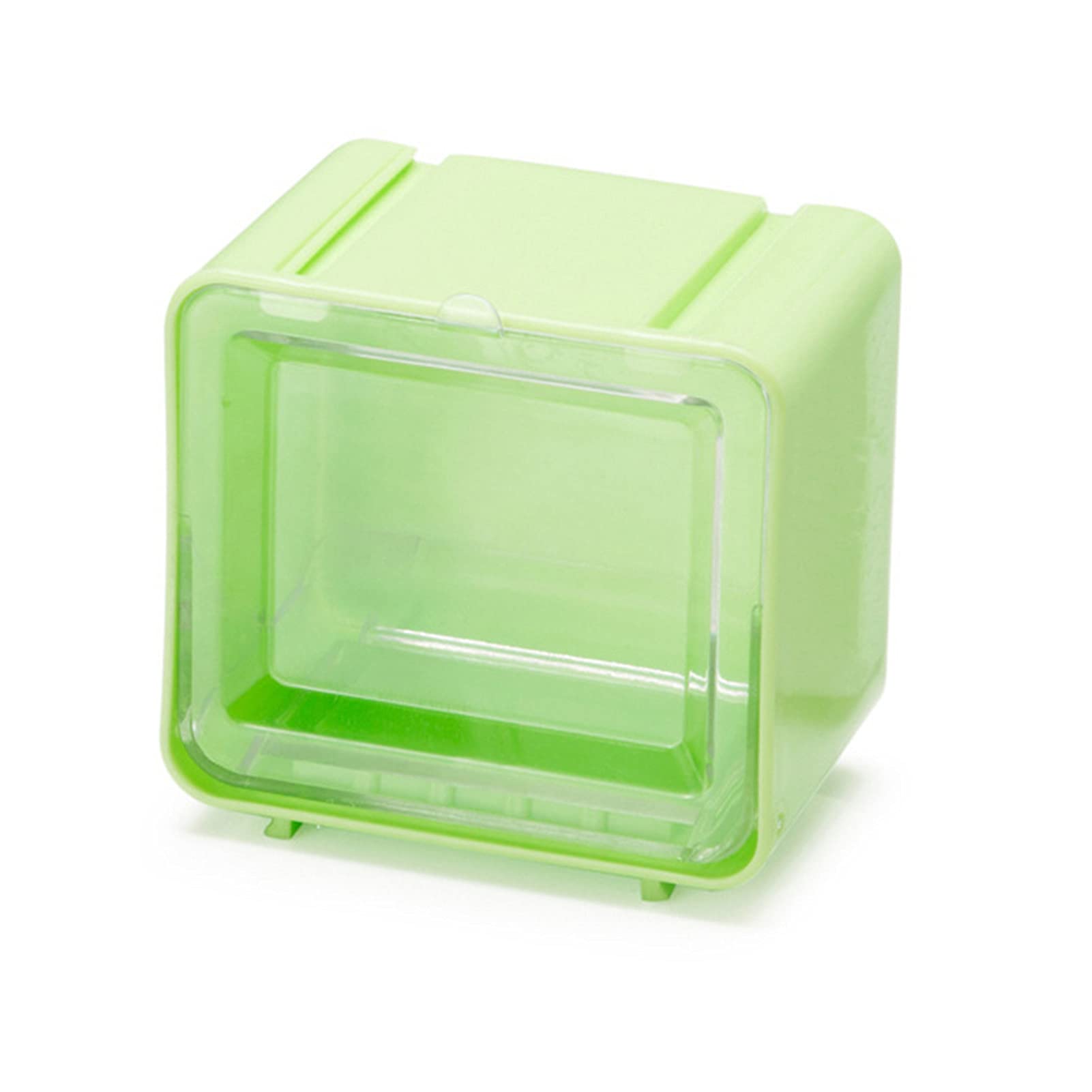 Durable Plastic Storage Box with Transparent Lid - Organize Washi Tapes, Office Supplies & Craft Materials - Perfect for Home Office, Scrapbooking & DIY Projects (Green)
