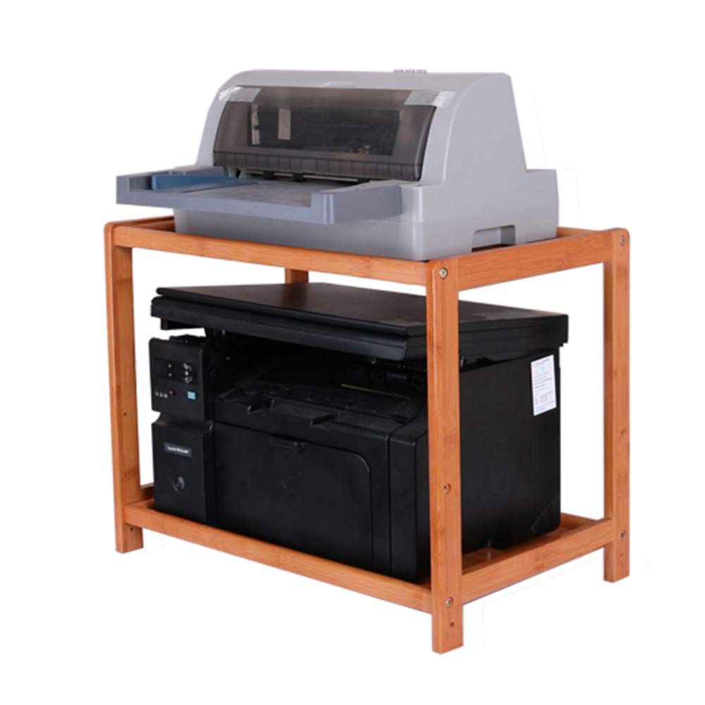 Multifunctional Wooden Storage Rack - Printer Stand, Document Organizer & Microwave Shelf for Home Office | Space-Saving Desktop Organizer for Printers, Scanners, Office Supplies & Kitchen Appliances