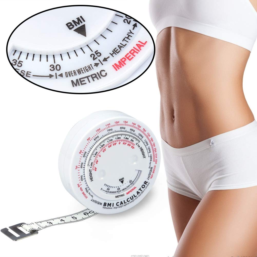 Uxsiya Digital Body Fat Monitor - Accurate BMI & Body Measurement Tape for Fitness Tracking - Retractable Design for Easy Use - Perfect for Home Gym, Weight Loss & Health Monitoring