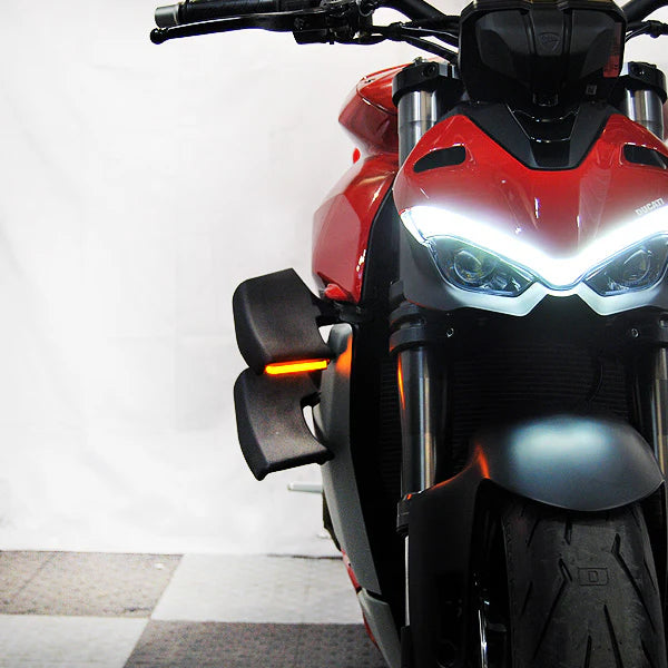 Ducati Streetfighter V4 & V2 Front Turn Signals LED Indicators - Compatible with 2020-Present Models - Perfect for Motorcycle Customization & Safety Upgrades