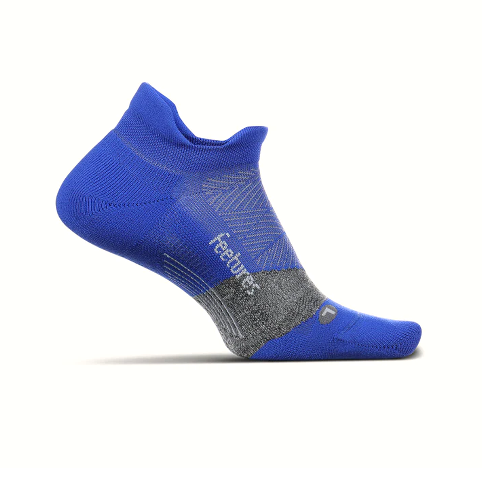 Feetures Elite Ultra Light No Show Tab Socks for Men & Women - Breathable Cushioned Athletic Socks for Running, Gym & Everyday Wear - Boost Blue (E55494)