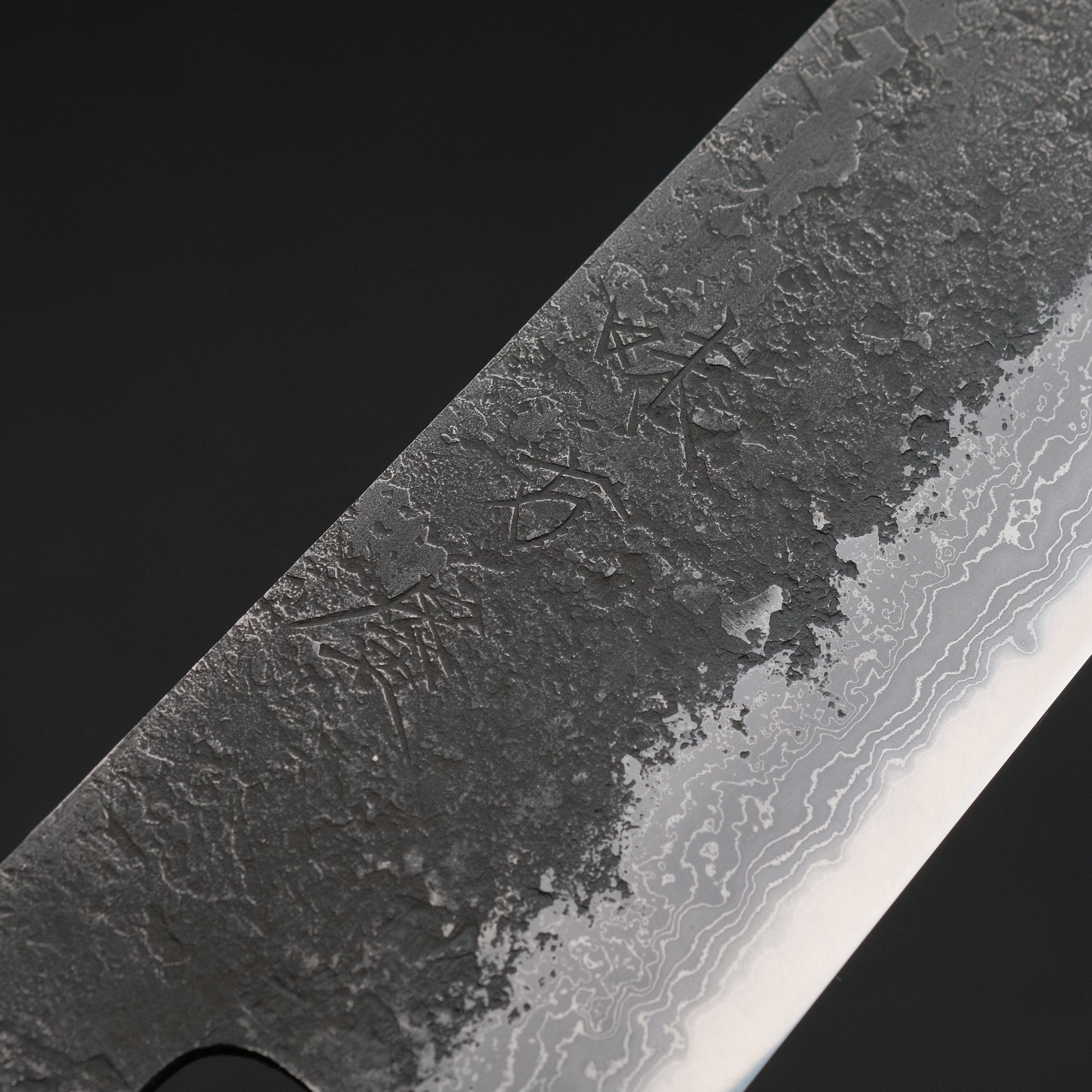Premium Ajikataya White #2 Nashiji Damascus Gyuto 240mm Japanese Chef Knife - Olive Wood & Buffalo Horn Handle - Perfect for Sushi, Meat Slicing & Professional Kitchen Use