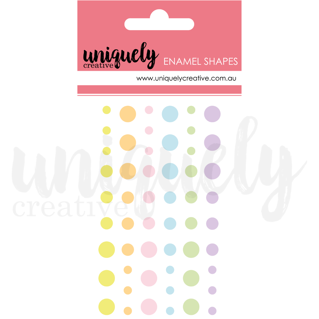 Colorful Summer Enamel Dots for Scrapbooking, DIY Crafts, Card Making - Perfect for Journals, Bullet Planners, and Handmade Decorations