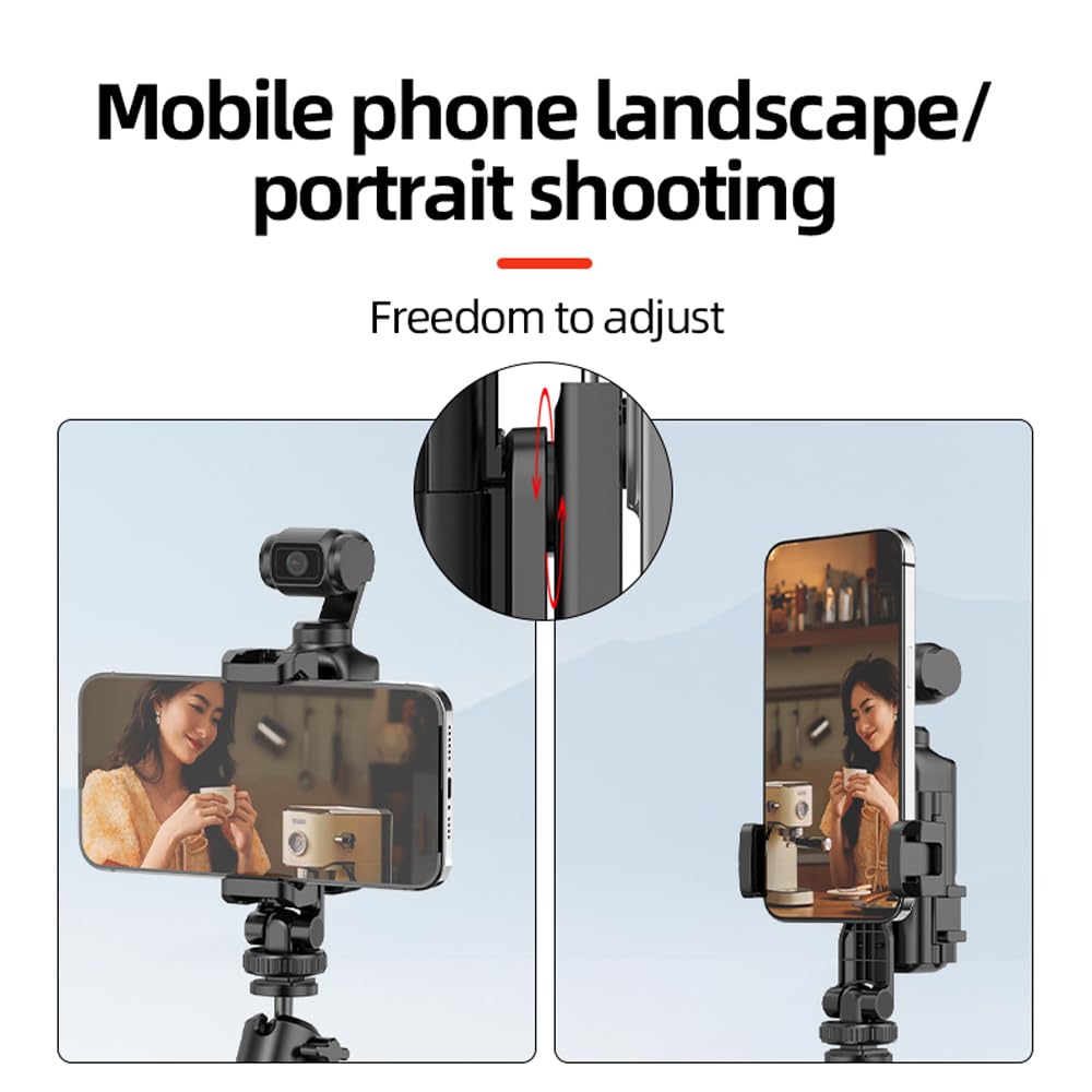 BTG Phone Holder Mount for DJI Pocket 3 - Universal Smartphone Accessory for Vlogging, Travel & Hands-Free Recording