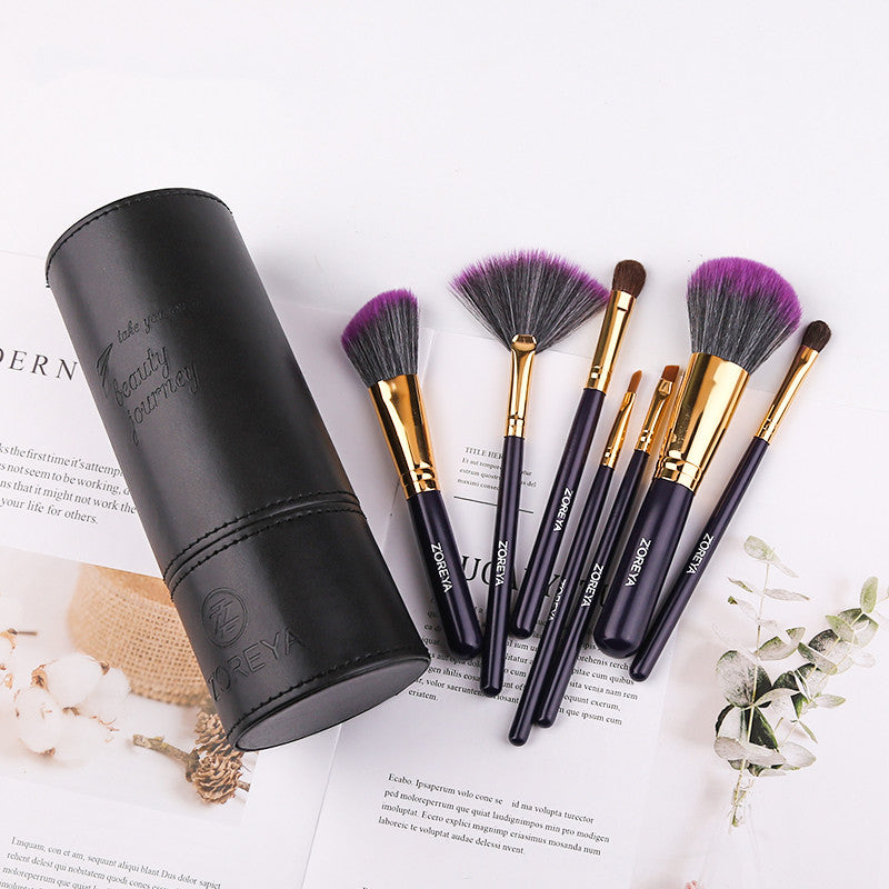 Professional Makeup Brush Set - 12 Piece Vegan & Cruelty-Free Cosmetics Brushes for Foundation, Blending, Eyeshadow - Perfect for Makeup Artists & Beginners - Home & Travel Use