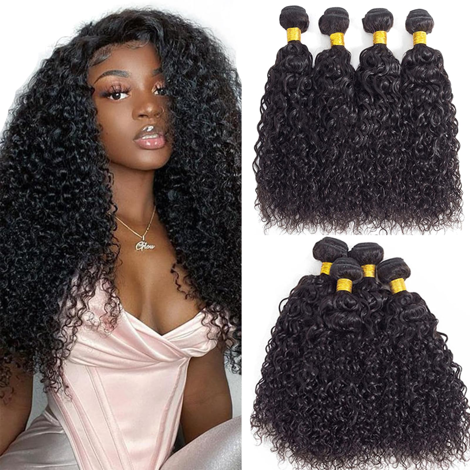 12A Brazilian Curly Human Hair Bundles 18