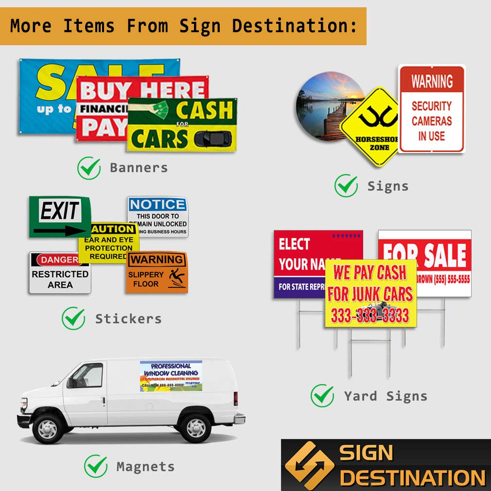 No Phone Zone Decal Stickers - 14x10in, Set of 2 for Home & Office
