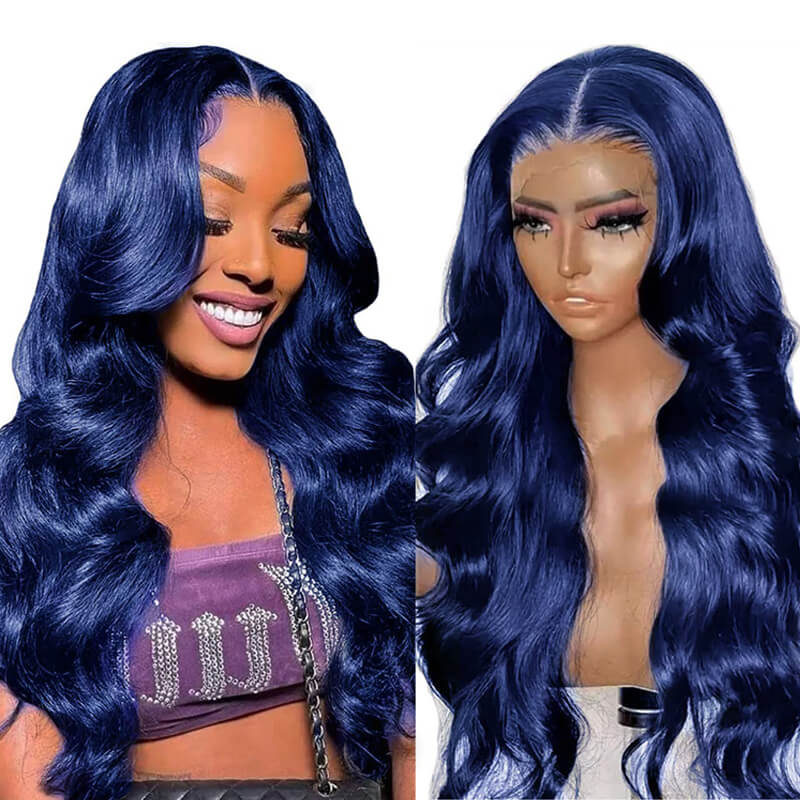 Eullair 28 Inch Body Wave Human Hair Wig with 13x4 Lace Frontal - Natural Wavy Colored Wig for Fall | Affordable & Cost-Effective Choice | Perfect for Daily Wear, Cosplay, and Special Occasions