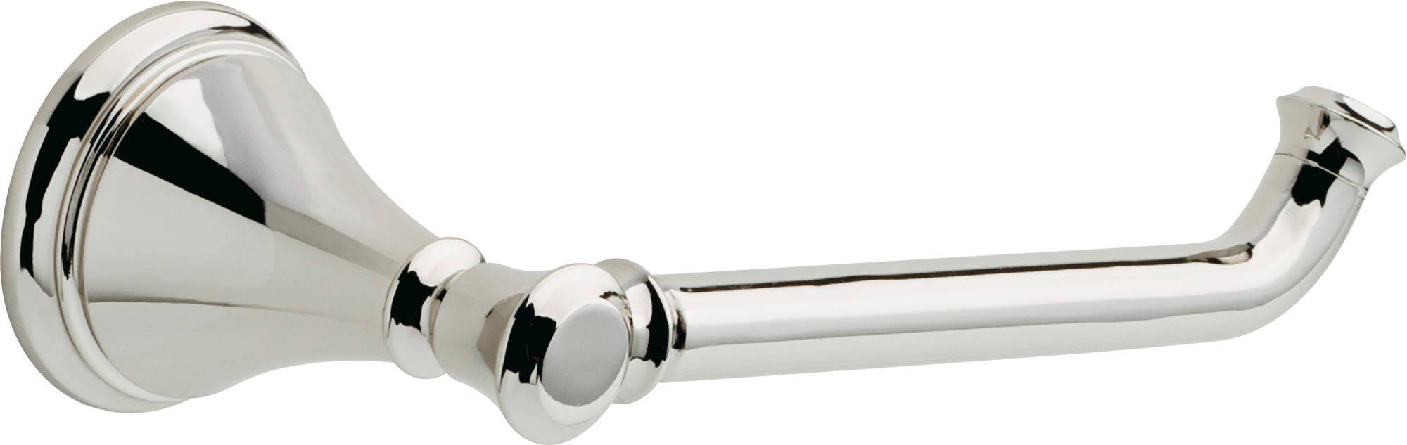 Delta Cassidy Polished Nickel Toilet Paper Holder - 3.63 x 8.38 x 2.5 Inches - Modern Bathroom Accessory for Home & Commercial Use - Perfect for Bathrooms, Powder Rooms & Restrooms