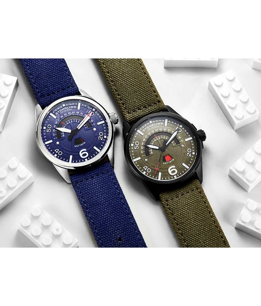Men's Aviator 452 Quartz 44mm Stainless Steel Watch - Classic Pilot Style for Aviation Enthusiasts & Everyday Wear