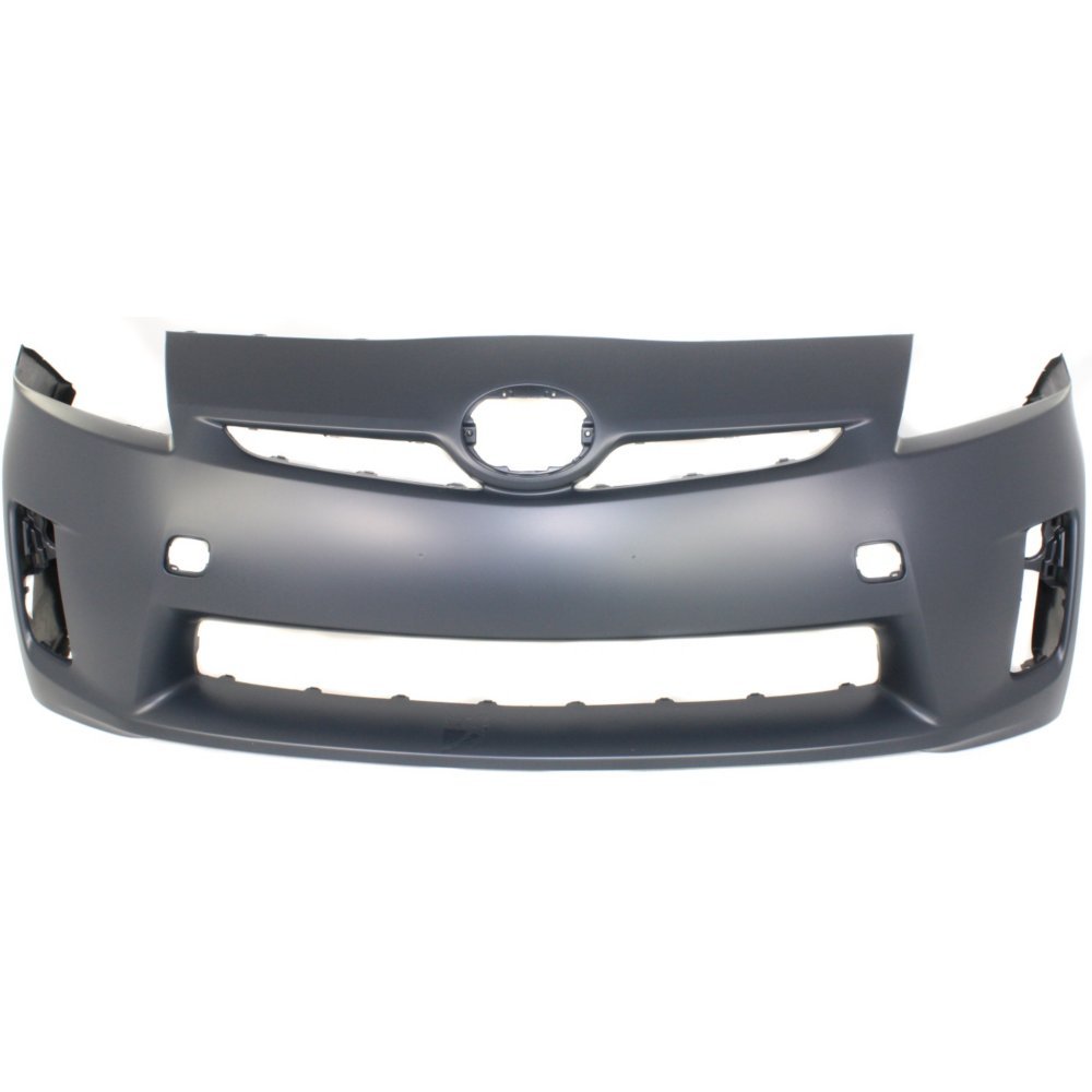 Evan Fischer Front Bumper Cover Compatible with 2010-2011 Toyota Prius | Primed Replacement for Halogen Headlight Models | TO1000359 | Perfect for Accident Repair & Car Restoration Projects