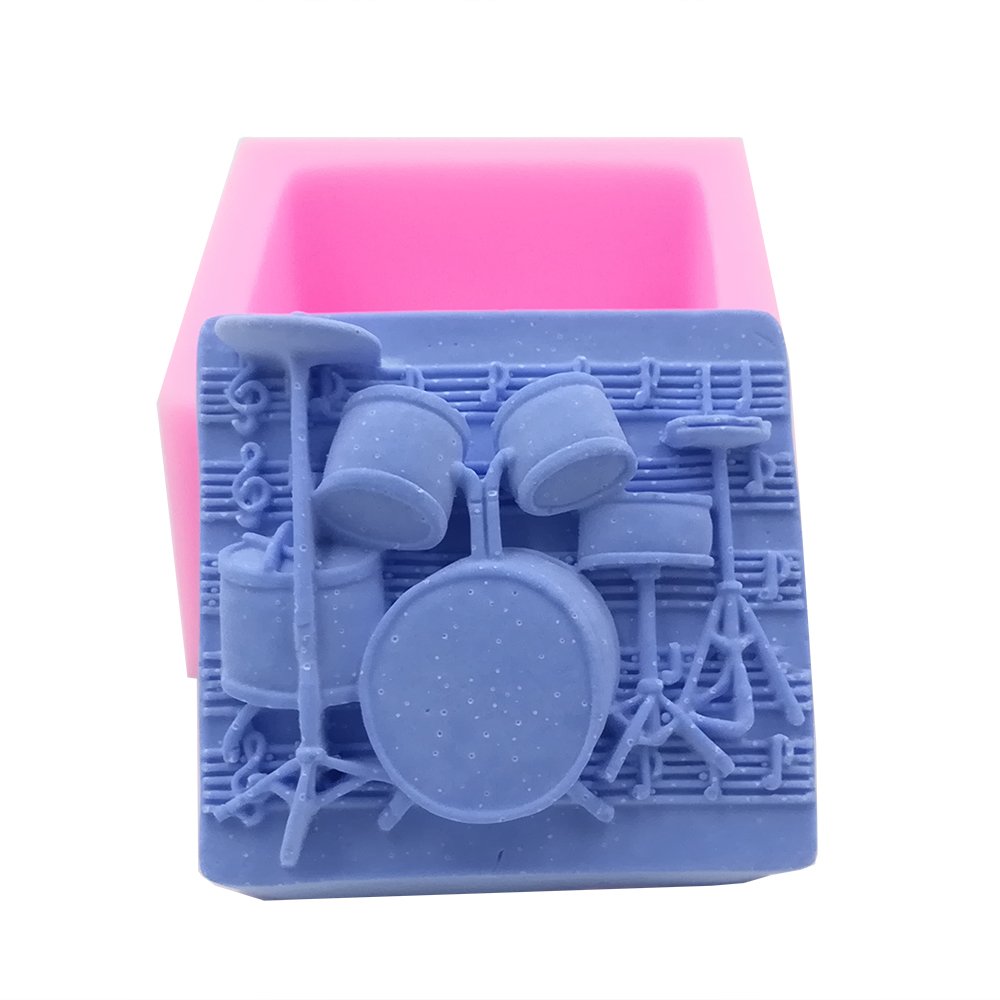 Premium Silicone Drum Kit Soap & Candle Molds - DIY Craft Molds for Resin, Wax, and Soap Making - Perfect for Handmade Gifts, Bath Bombs, and Home Decor Projects