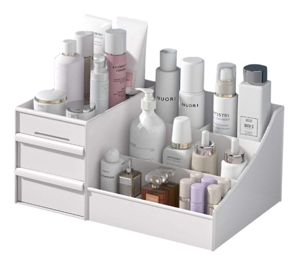1 PCS Plastic Drawer-Type Cosmetic Storage Box - Organizer for Makeup, Lipstick, Skincare - Perfect for Dormitory, Desktop, Dresser & Bathroom Organization