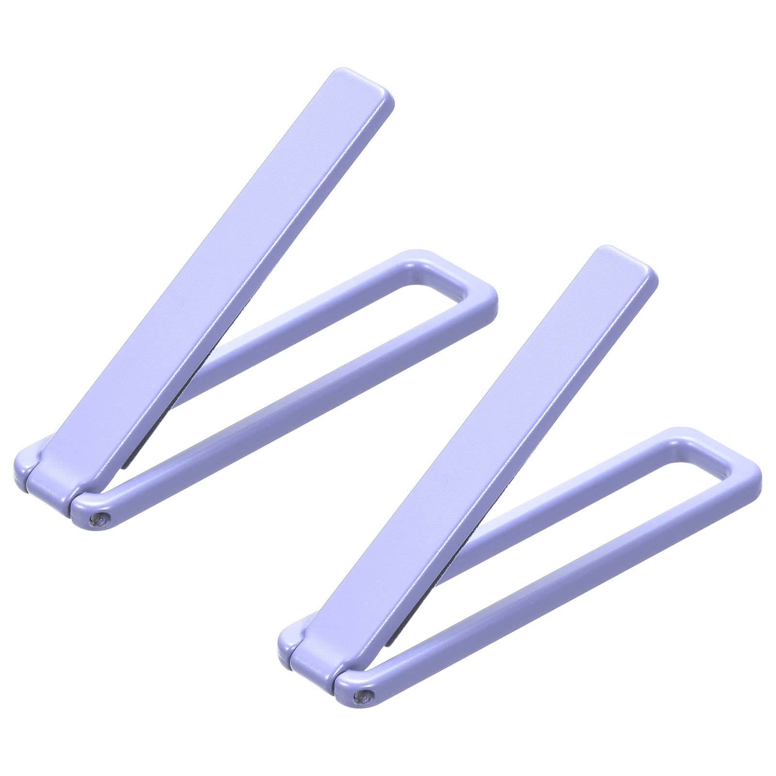 uxcell Thin Cell Phone Kickstand, 2-Pack Adjustable Horizontal & Vertical Phone Stand for iPhone, Samsung, Tablets - Purple | Portable Folding Desk Stand for Office, Home, Travel & Video Watching