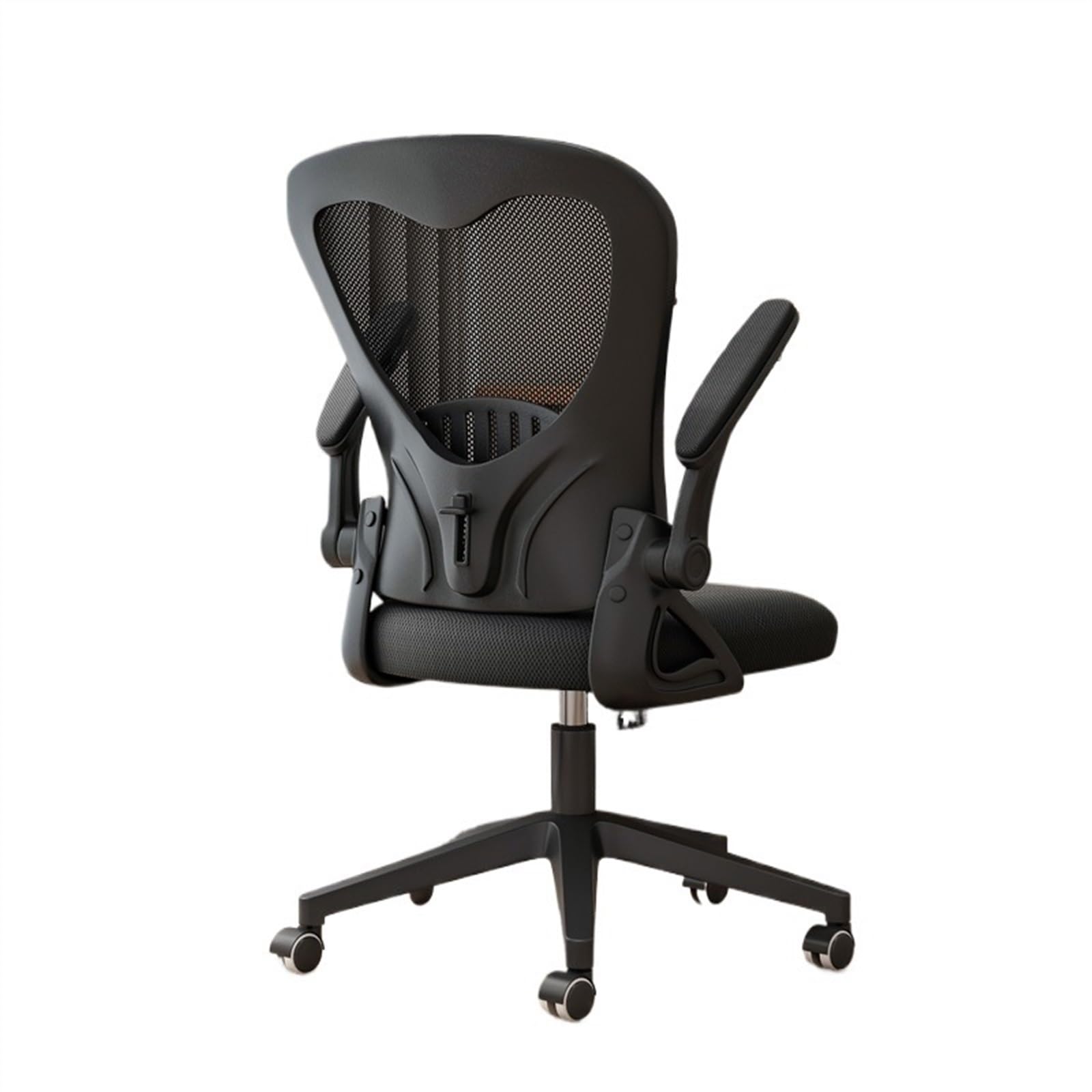 **Ergonomic Office Chair with Adjustable Lumbar Support & Armrests - High Back Desk Chair with Thickened Cushion - Black - Perfect for Home Office, Gaming & Workspaces**