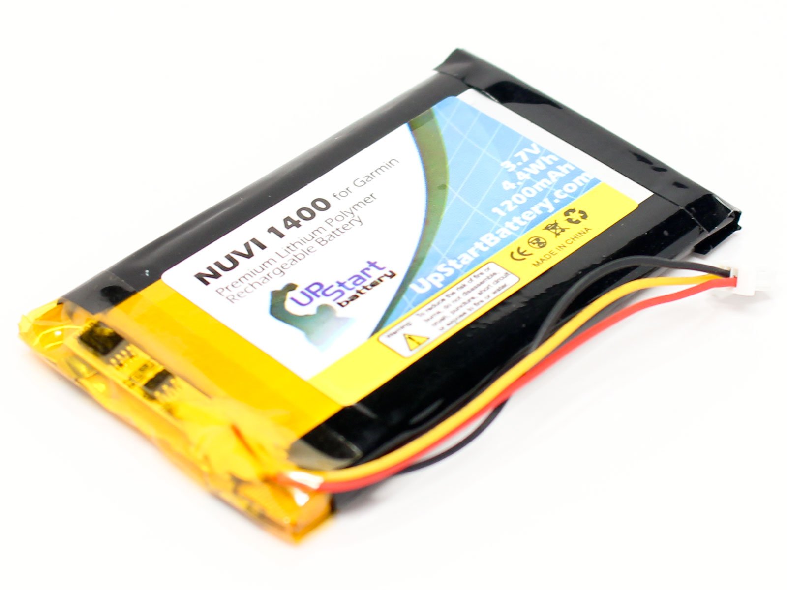 Replacement 1390T Battery with Tools - 1200mAh 3.7V Li-Polymer Battery Compatible with GPS Navigators - Perfect for Car, Hiking & Travel Navigation Devices
