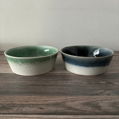 SAKUZAN URBAN Bowl - Premium Ceramic Serving Bowl in Blue, Perfect for Salads, Soups, and Pasta | Elegant Dining & Entertaining Tableware