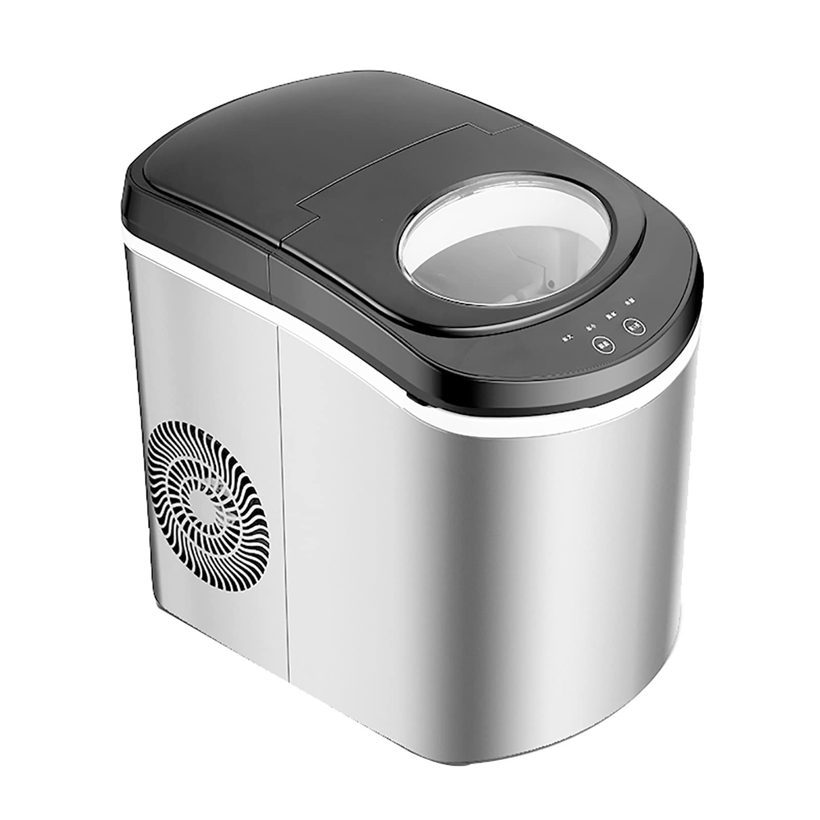 GRFSD Countertop Ice Maker Machine - Portable & Compact, Makes 9 Ice Cubes in 6 Minutes, 39lbs/24h - Electric Automatic Ice Cube Maker for Home, Kitchen, Bar, Party - Perfect for Cocktails, Beverages & Outdoor Gatherings