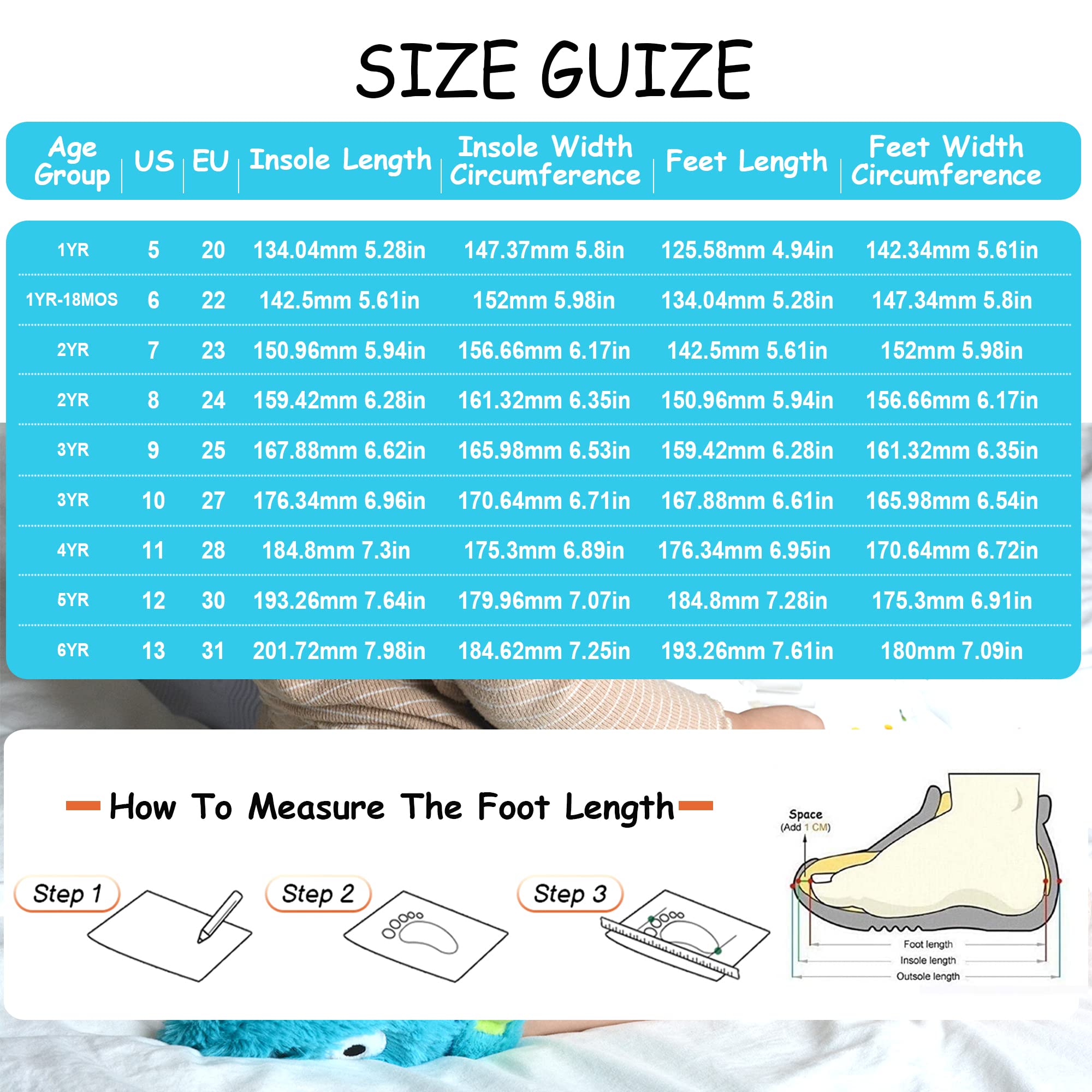 LA PLAGE Boys Monster Slippers for Kids - Soft & Comfortable House Shoes for Toddler Boys, Indoor Bedroom Slippers - Perfect for Home, Playtime & Cozy Winter Wear