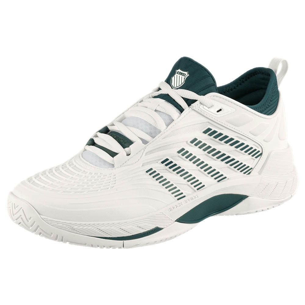 K Swiss Men's Hypercourt Supreme 2 Tennis Shoes - White/Stargazer - Lightweight & Durable Court Sneakers for Men - Perfect for Tennis, Pickleball & Casual Wear