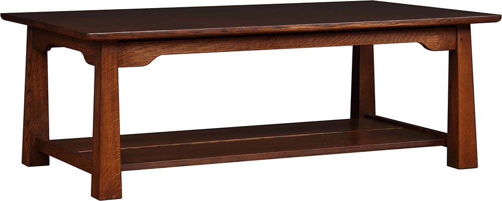 Modern Park Slope Cocktail Table - Mid-Century Style Coffee Table for Living Room, Lounge & Office - Sturdy Wooden Accent Table with Sleek Design for Home Decor