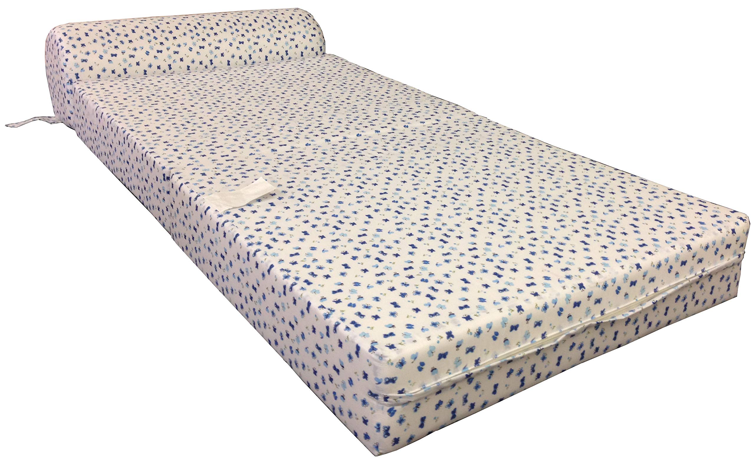 Blue Butterflies Folding Futon Sofa Bed - 70