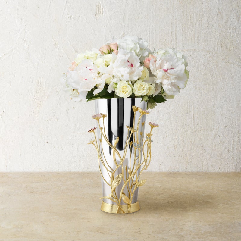Wildflowers Vase - Handmade Ceramic Flower Vase for Home Decor, Wedding Centerpieces & Farmhouse Style - Perfect for Fresh Cut Flowers, Table Decorations & Gift Giving