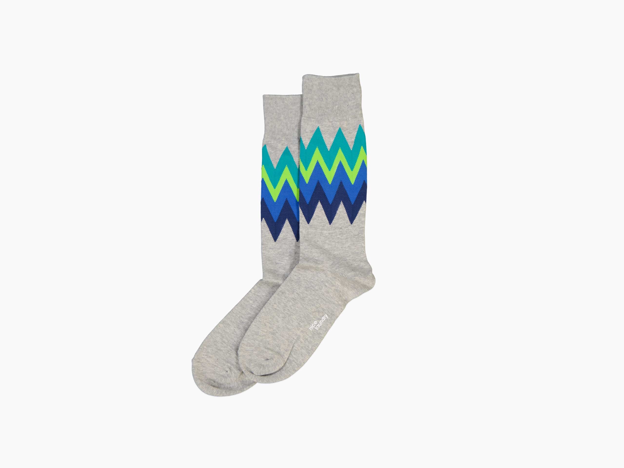 Zig Zag Multi Blue Patterned Fabric - Stylish & Versatile for Home Decor, Fashion, and DIY Projects