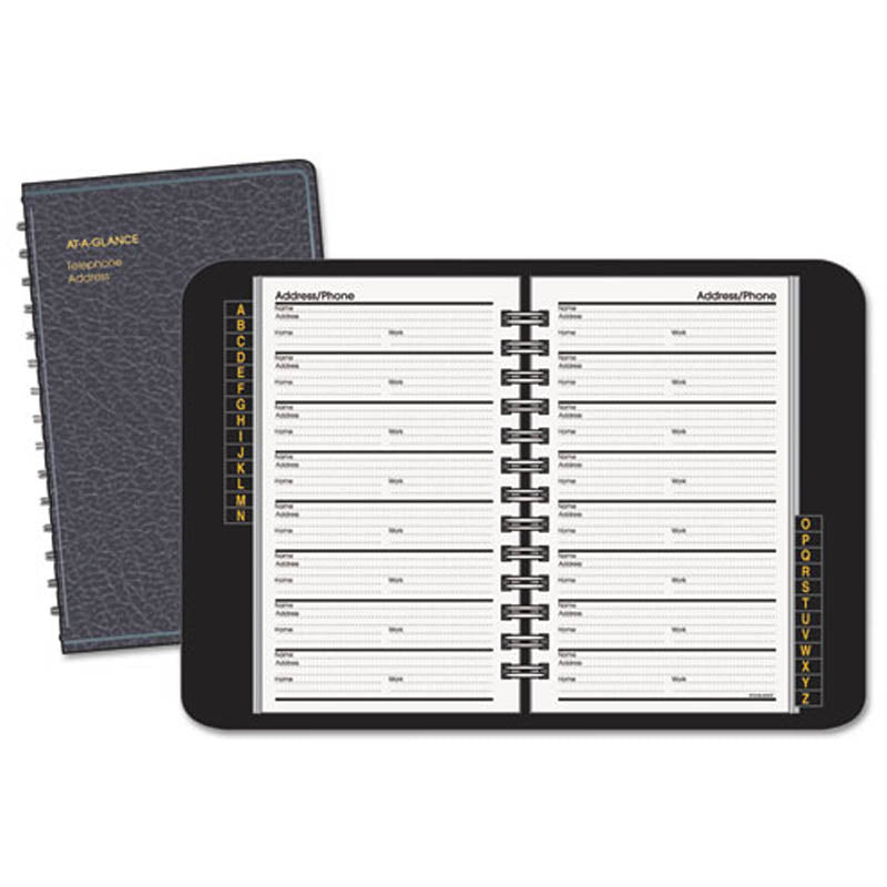 Black Telephone and Address Book - 4 7/8
