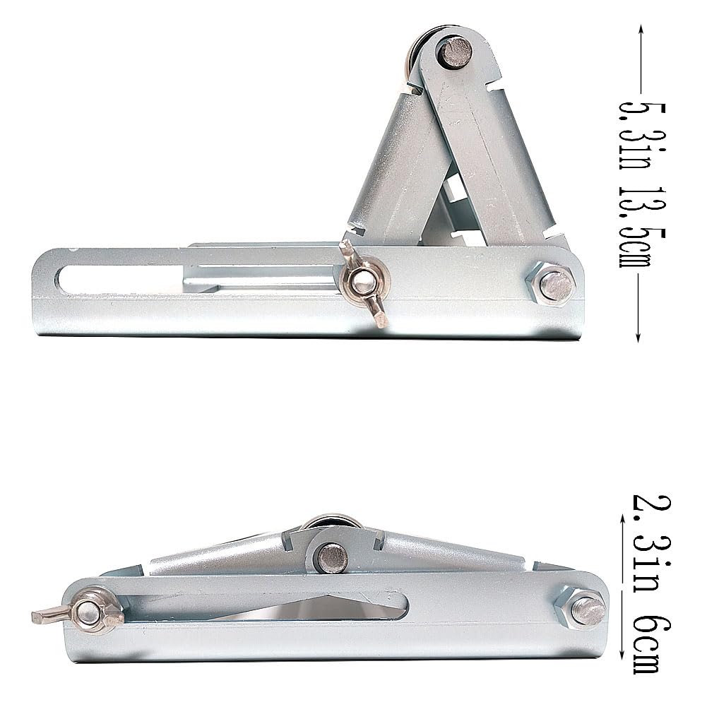 Adjustable Miter Saw Roller Stand - Heavy Duty 280 Lbs Capacity Woodworking Support Frame with Height Adjustment (2.3