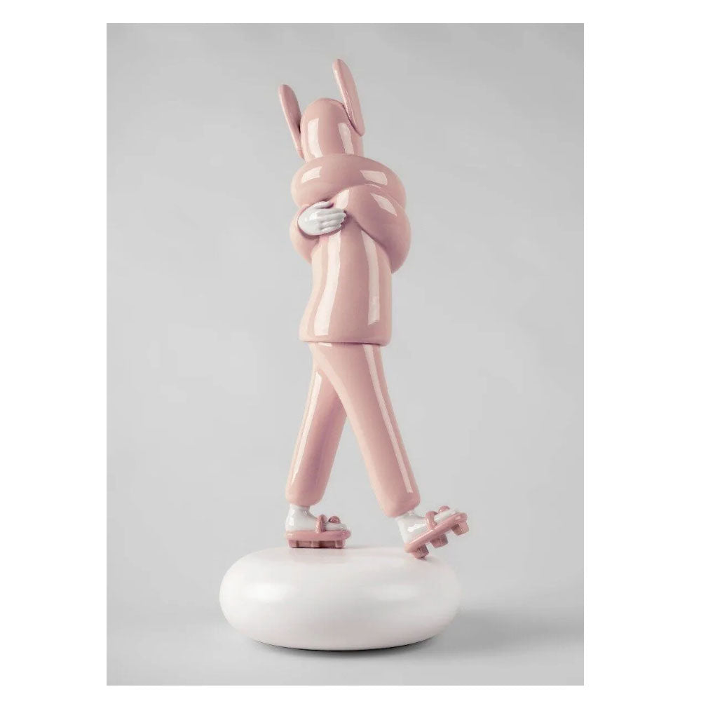 Jaime Hayon Pink Embraced Sculpture - Modern Art Decor for Home, Office & Gift Giving