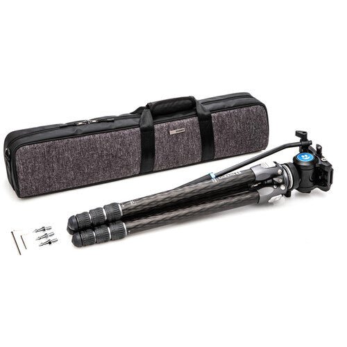 Benro Tortoise Carbon Fiber 3 Series Tripod with S4Pro Video Head - Lightweight Professional Camera Tripod for DSLR, Mirrorless & Video Cameras - Perfect for Travel, Vlogging & Outdoor Photography