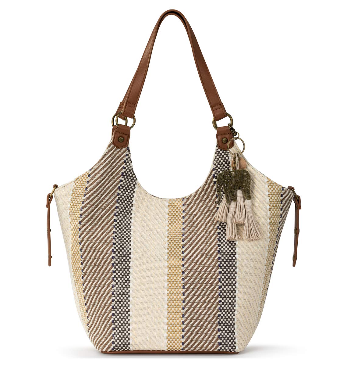 Sakroots The Sak Roma Large Shoulder Bag Tote Purse for Women - Double Straps & Zipper Pockets - Perfect for Everyday Use, Work, Travel & Shopping