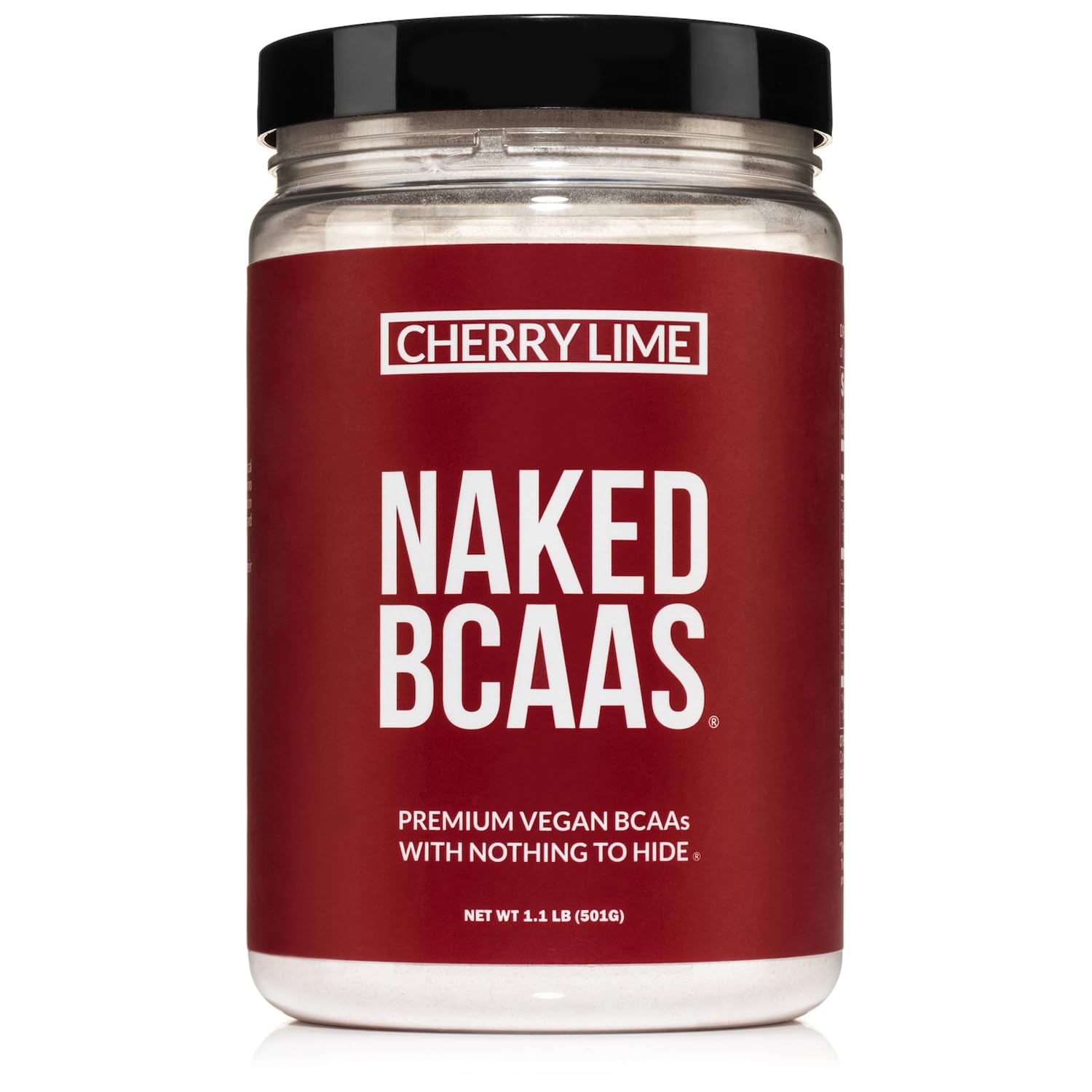 **Cherry Lime BCAA Powder - 100% Pure 2:1:1 Branched Chain Amino Acids, Vegan, All-Natural Supplement (501g, 34 Servings) | Post-Workout Recovery & Muscle Growth Support**