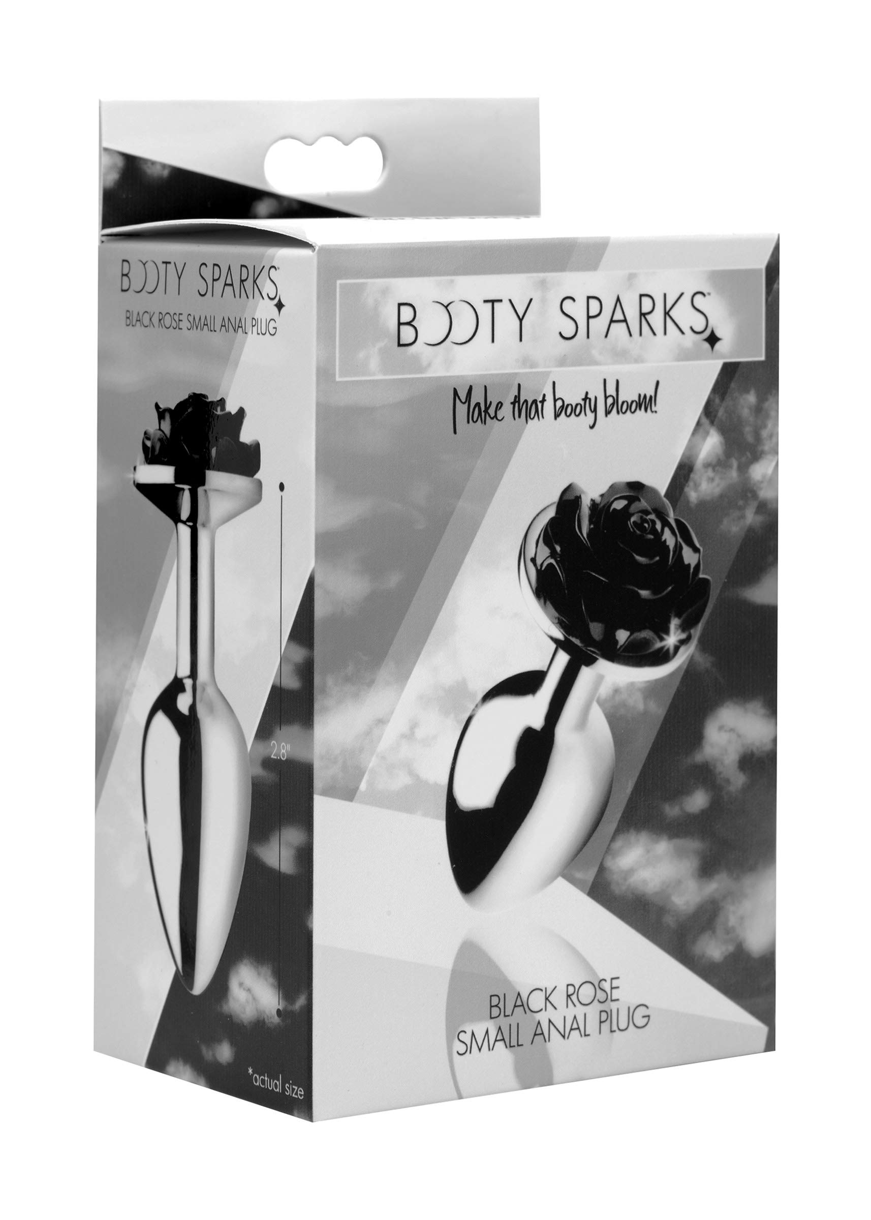 Black Rose Anal Plug - Small Silicone Butt Plug for Beginners - Sensual Play & Couples Intimacy
