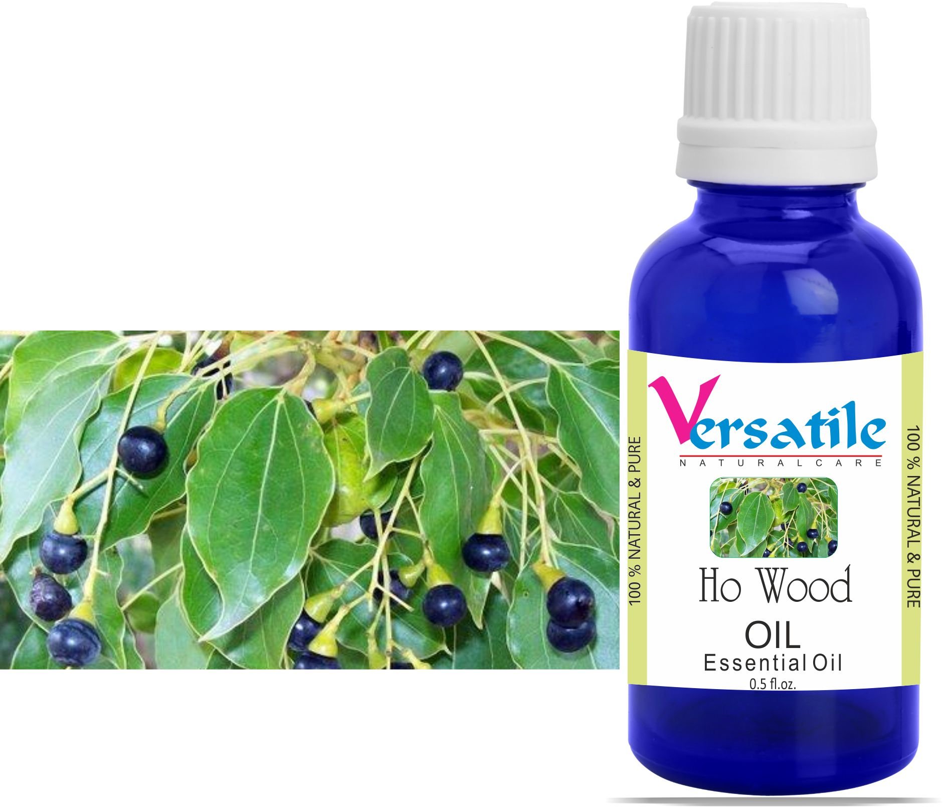 100% Pure Ho Wood Essential Oil - Natural Aromatherapy Oil for Relaxation & Stress Relief (3ml-1000ml) - Perfect for Diffusers, Massage & DIY Skincare