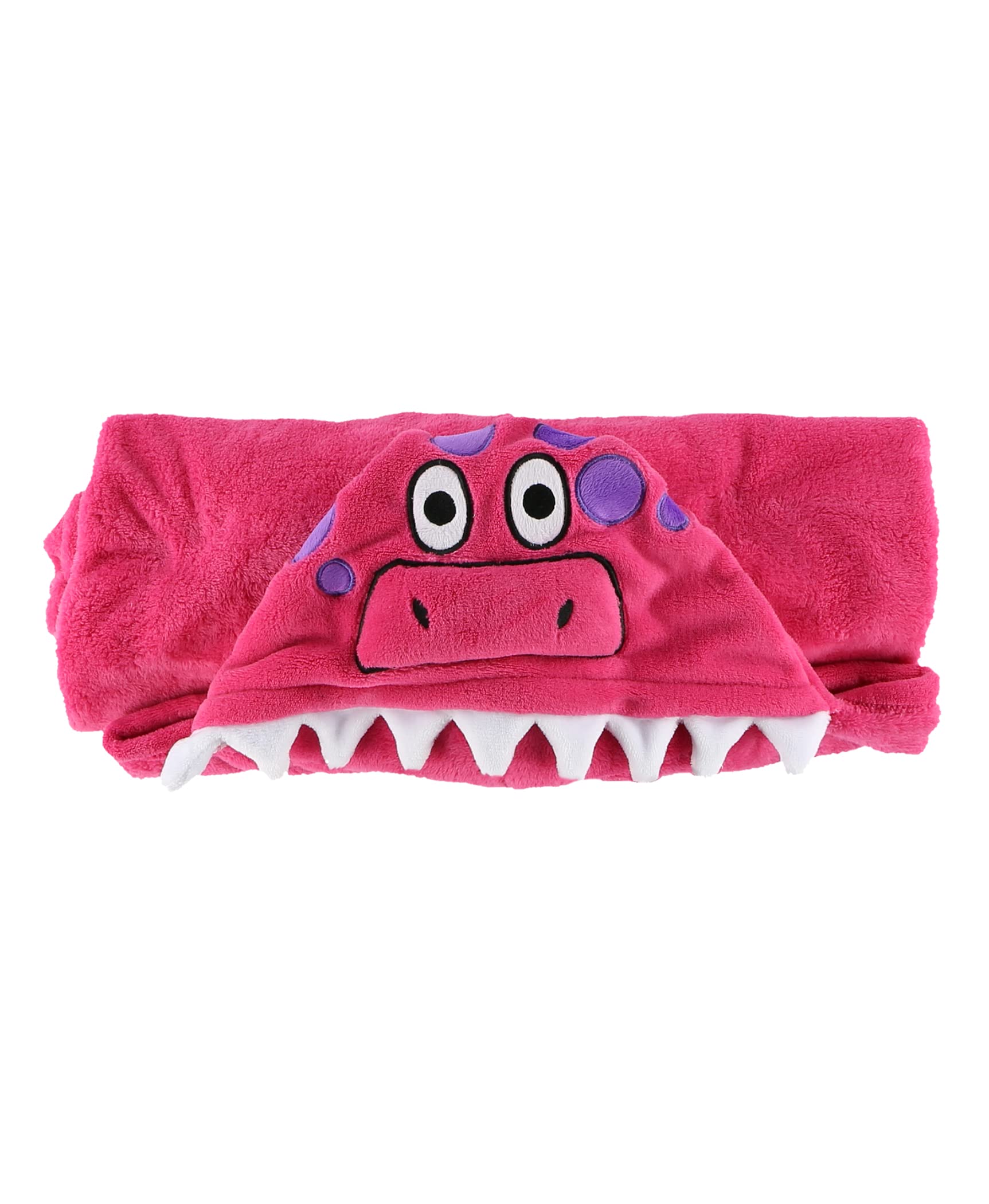 Kids Wearable Hooded Blanket - Soft Pink Dinosaur Animal Snuggie for Boys & Girls | Cozy Lounge Wear for Movie Nights, Camping & Sleepovers