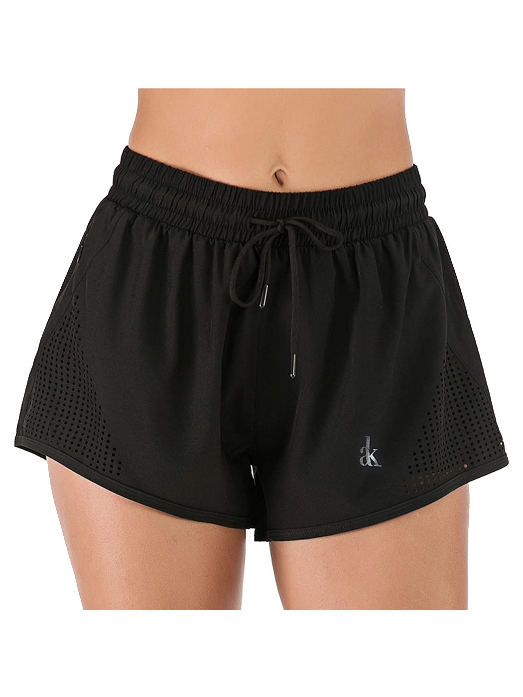 Anna-Kaci Women's Running Shorts with Pockets - High Waist Gym Athletic Shorts for Women - Workout, Yoga, Jogging & Casual Wear