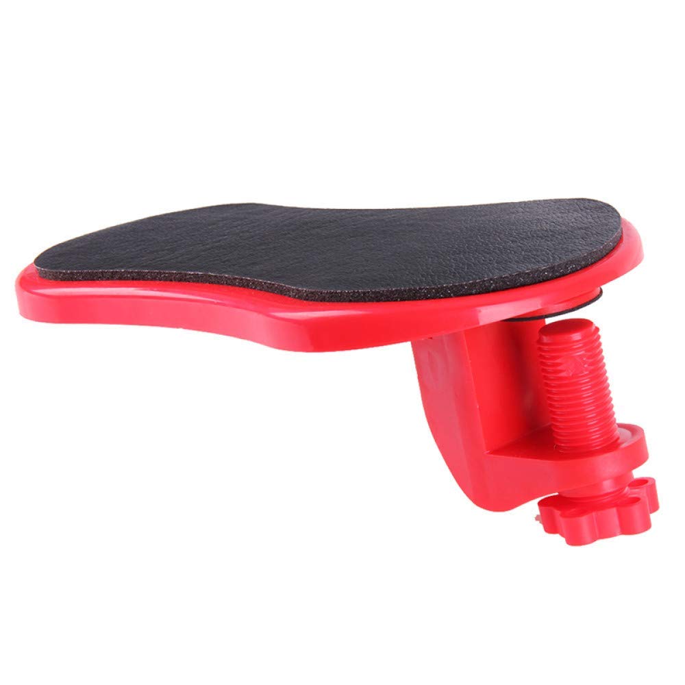Ergonomic Mouse Pad with Attachable Armrest - Comfortable Wrist Support for Computer Desk, Gaming & Office Use - Red Cushion Protects Hand, Shoulder & Arm - Perfect for Long Hours of Typing & Gaming