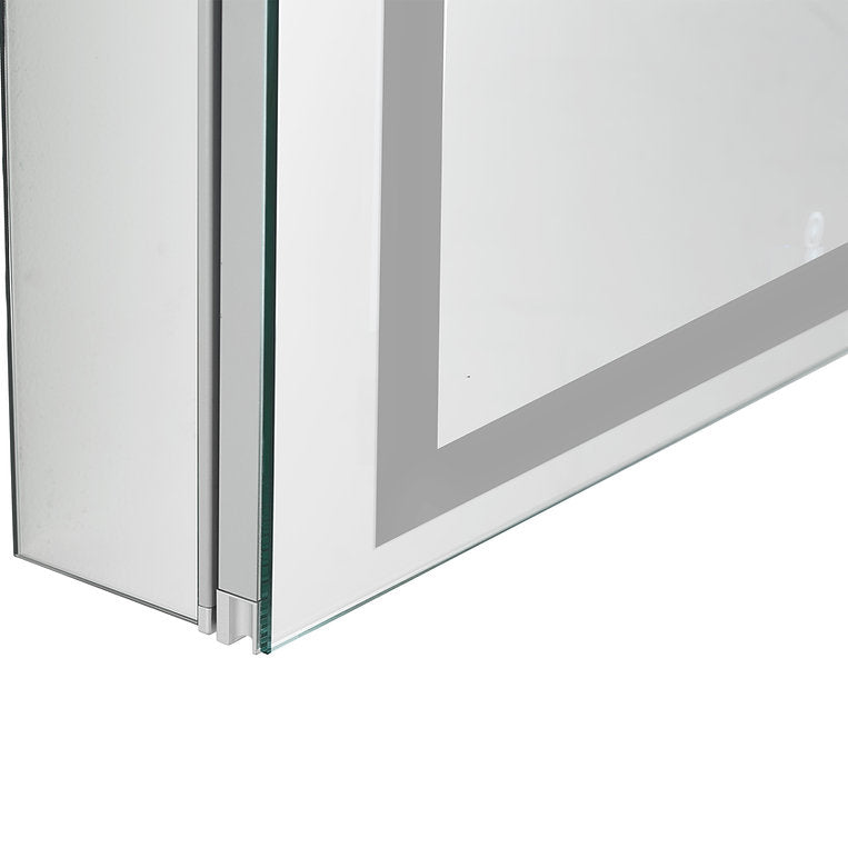 Aquadom Royale Plus 30x36 Inch LED Lighted Bathroom Medicine Cabinet with Mirror - Perfect for Modern Homes, Spas & Hotels