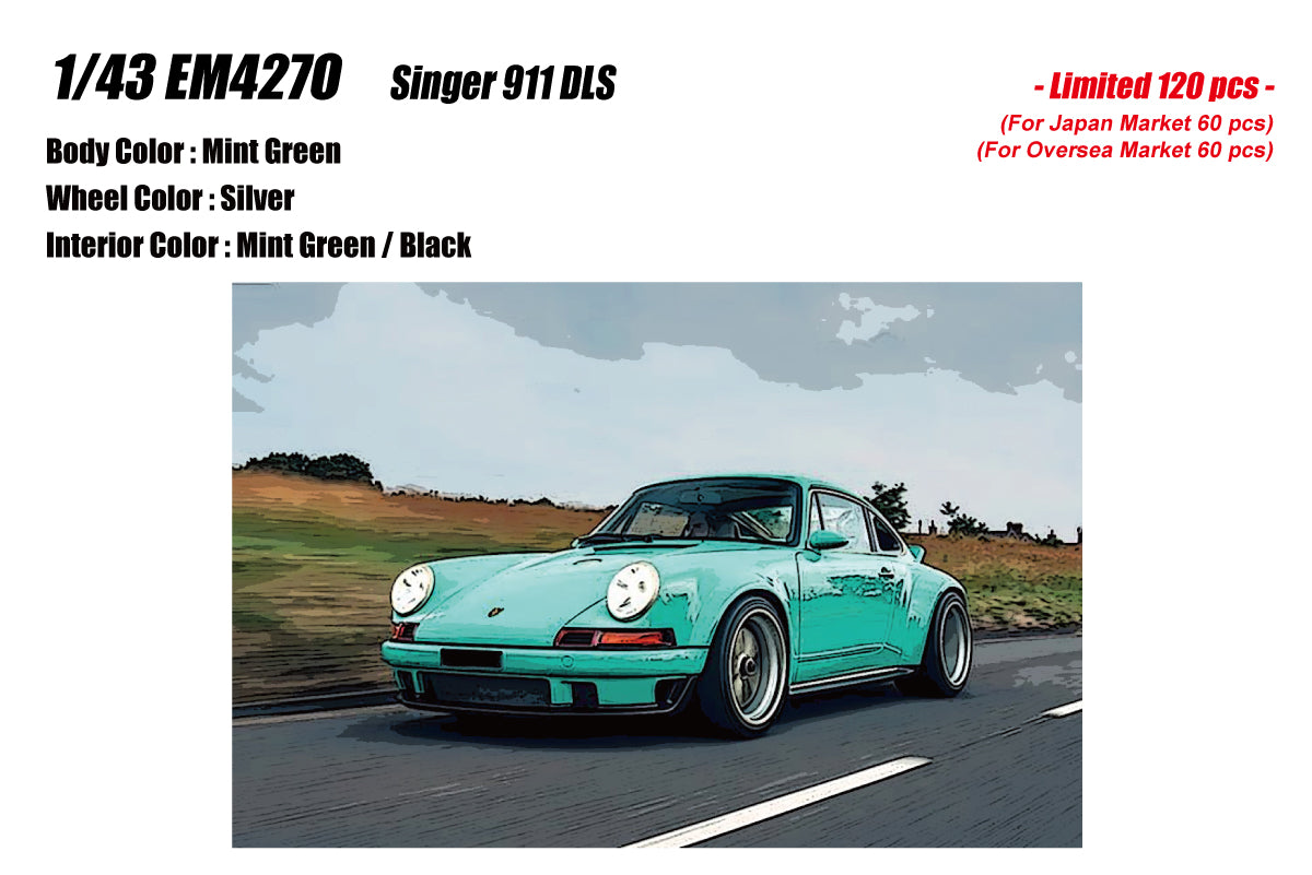 Eidolon 1:43 Scale Singer 911 DLS Diecast Model Car - Collectible Miniature Vehicle for Display, Gifts, and Racing Enthusiasts