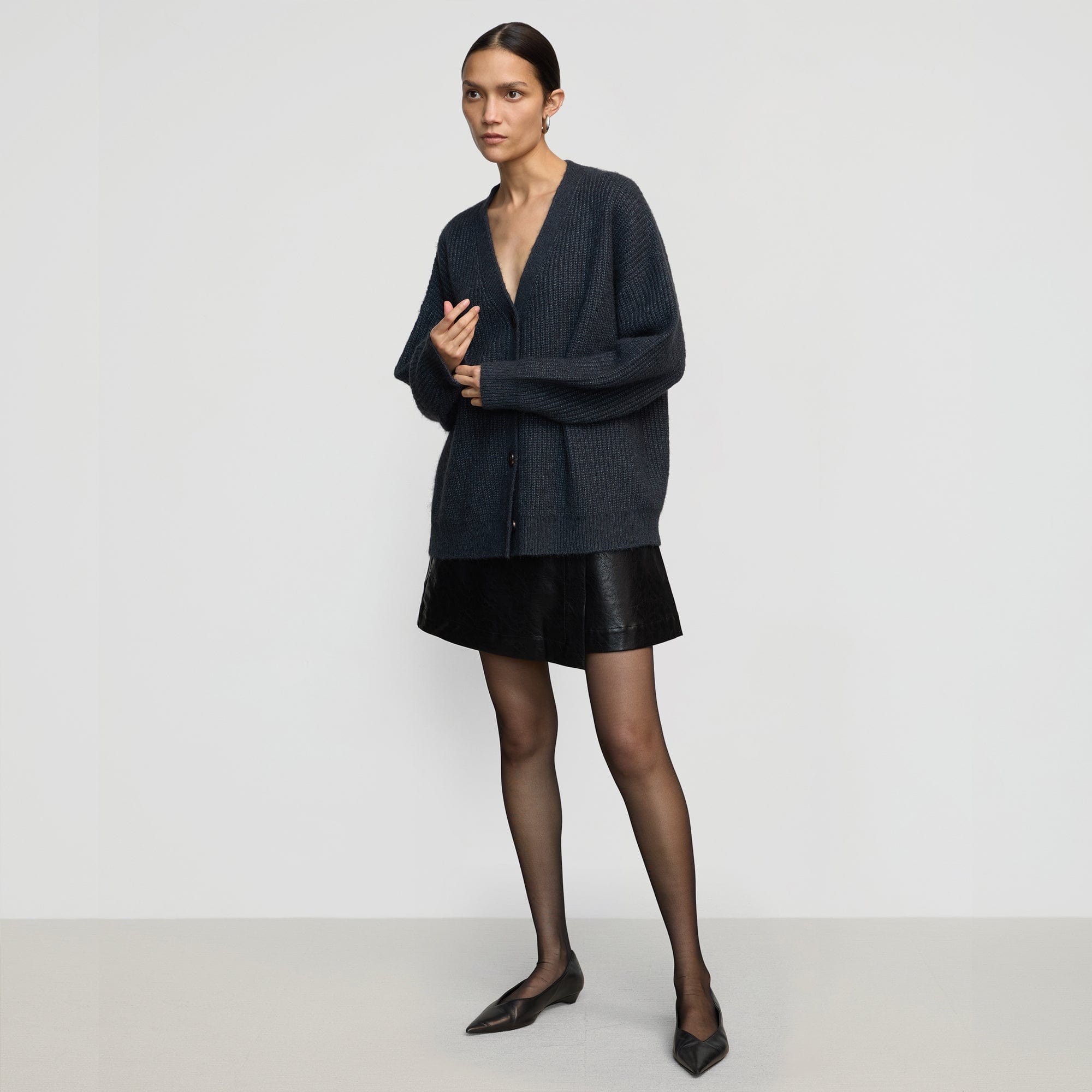 Adley Oversized Cardigan for Women - Soft Chunky Knit Long Open Front Sweater - Cozy Winter Fall Layering Outfit for Work, Travel & Lounge