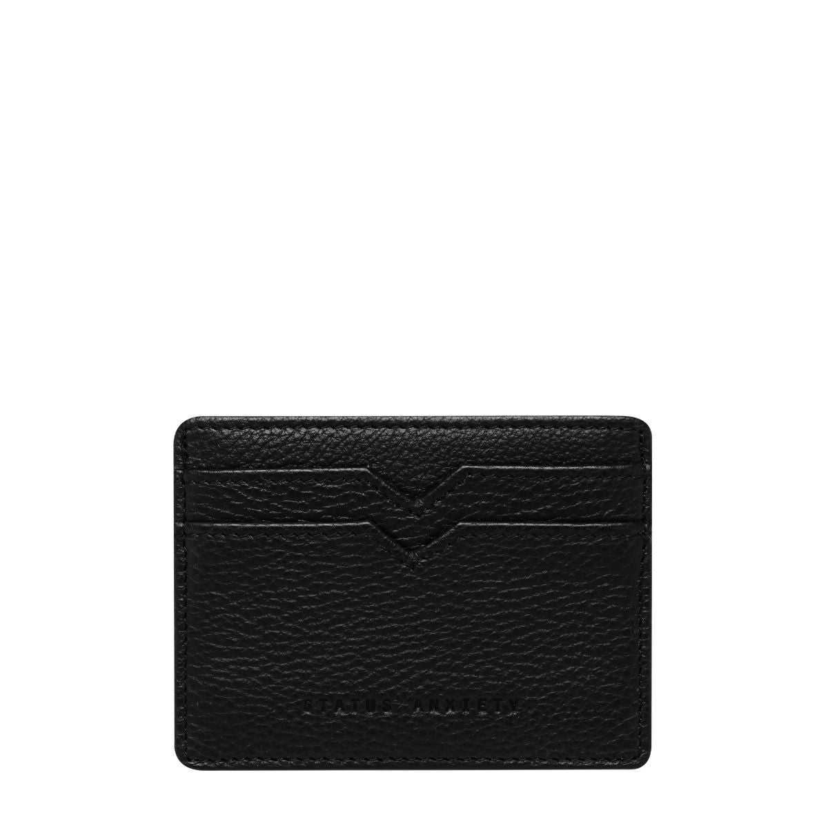 STATUS ANXIETY Together For Now Genuine Leather Card Holder - Slim RFID Blocking Wallet for Men & Women | Perfect for Everyday Use, Travel, and Minimalist Lifestyle