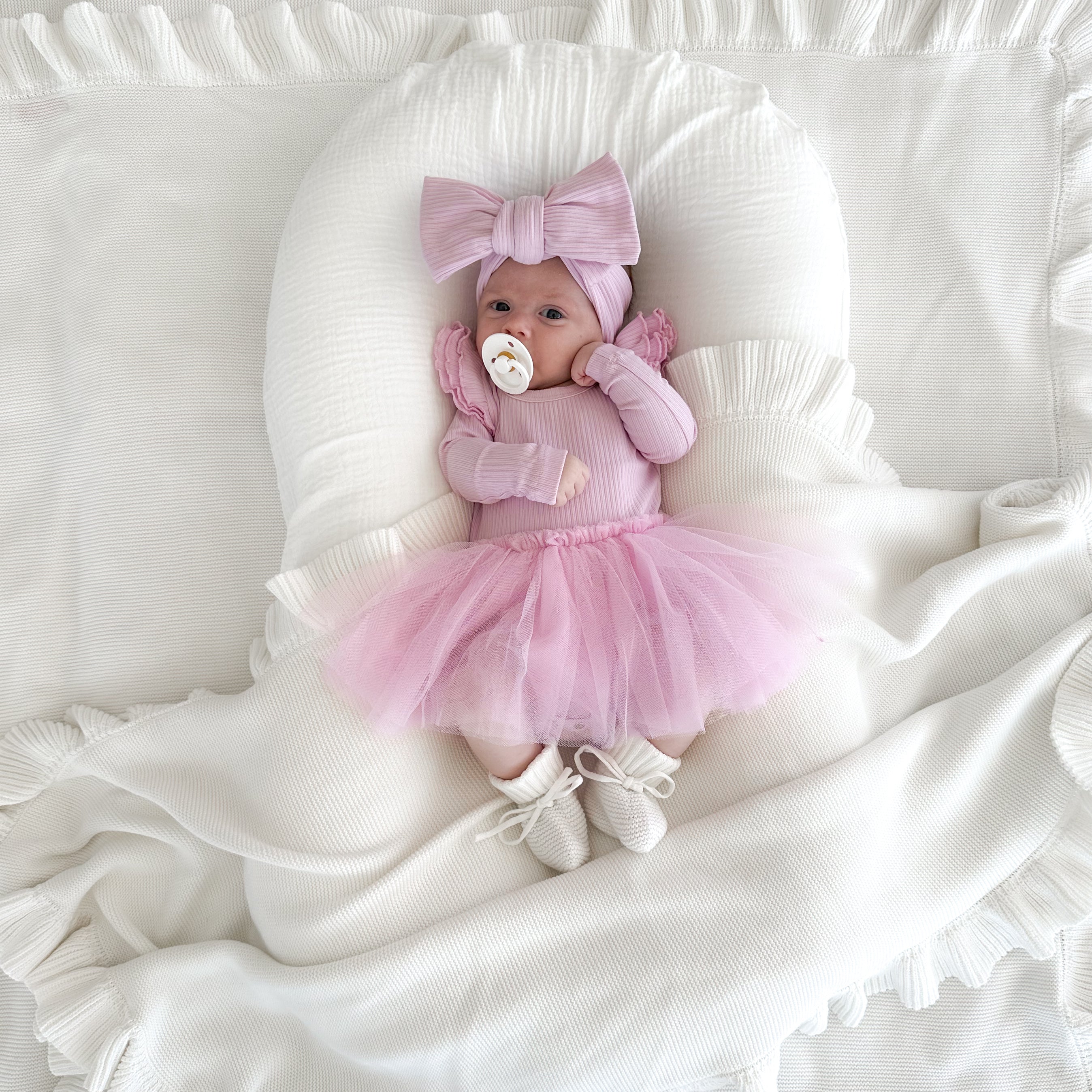 Cozy Long Sleeve Tutu Dress for Girls - Sweetest Lilac Floral Party Outfit | Perfect for Birthday, Photo Shoots & Special Occasions