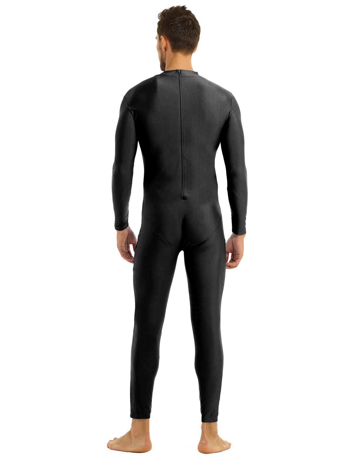 YEAHDOR Men's Stretchy Full Body Leotard Spandex Zentai Unitard - Gymnastics, Dance, Cosplay, Workout & Performance Jumpsuit Sportswear