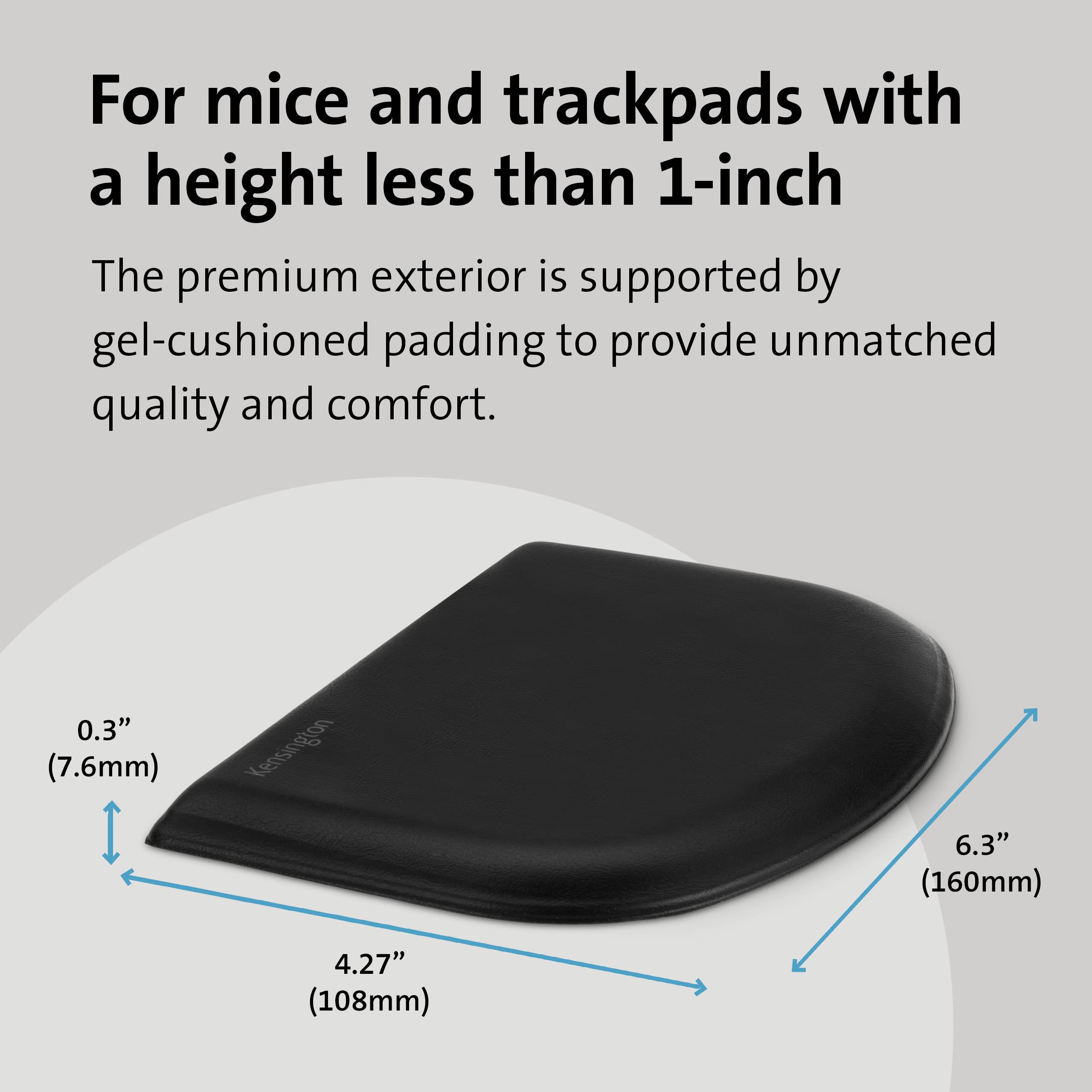 Kensington SlimBlade Pro Wireless Trackball Mouse with ErgoSoft Wrist Rest (K72080WW) - Black | Comfortable Ergonomic Design for Office Work & Long Computer Sessions