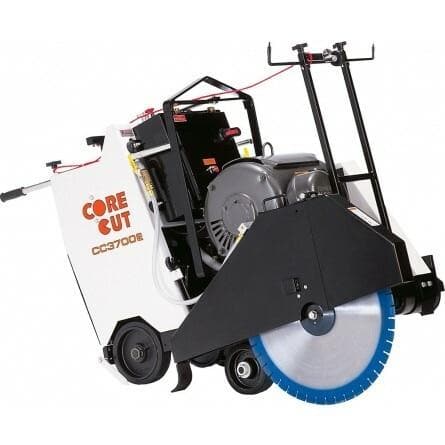 CC3700E Electric Walk Behind Concrete Saw - Heavy Duty Construction Cutter for Asphalt, Pavement & Masonry - Perfect for Road Repair, Demolition & Landscaping Projects