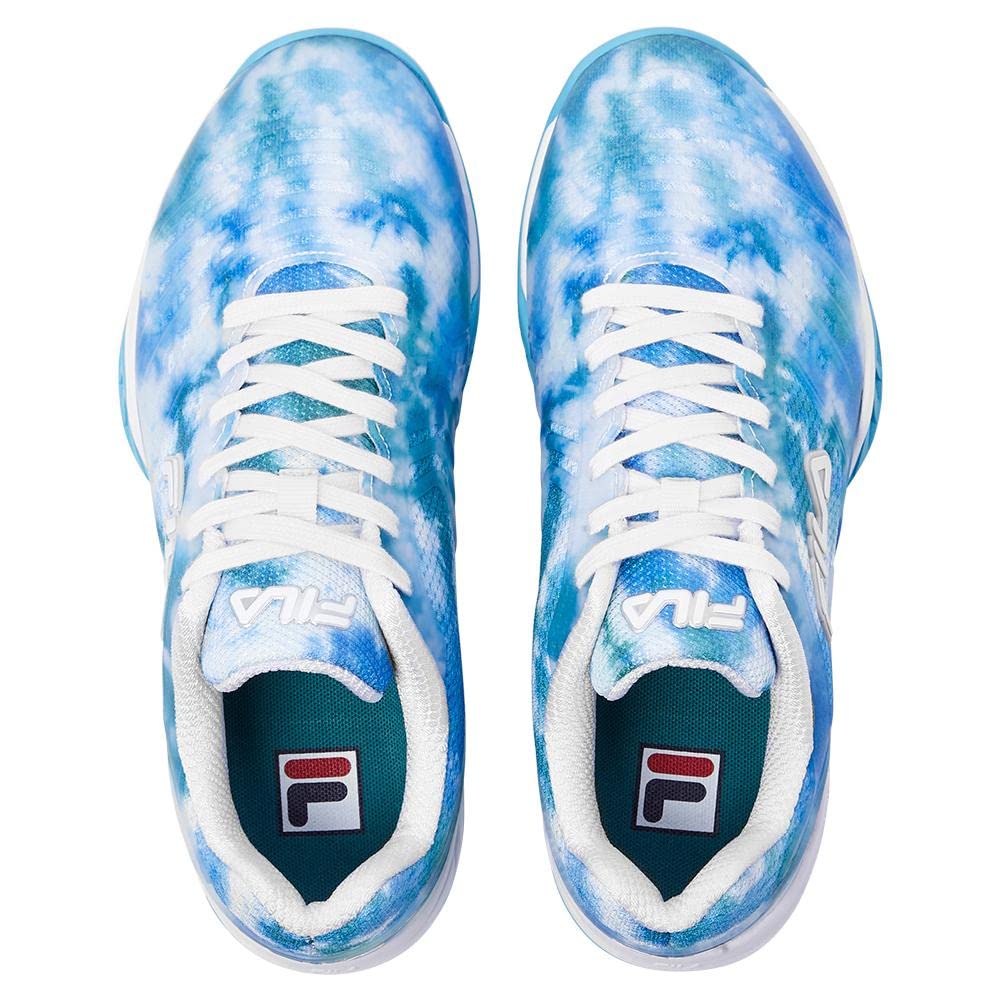 Fila Women's Axilus 2 Energized Tennis Shoes - Light Blue & White Sneakers for Women | Comfortable Court Shoes for Tennis, Running & Casual Wear